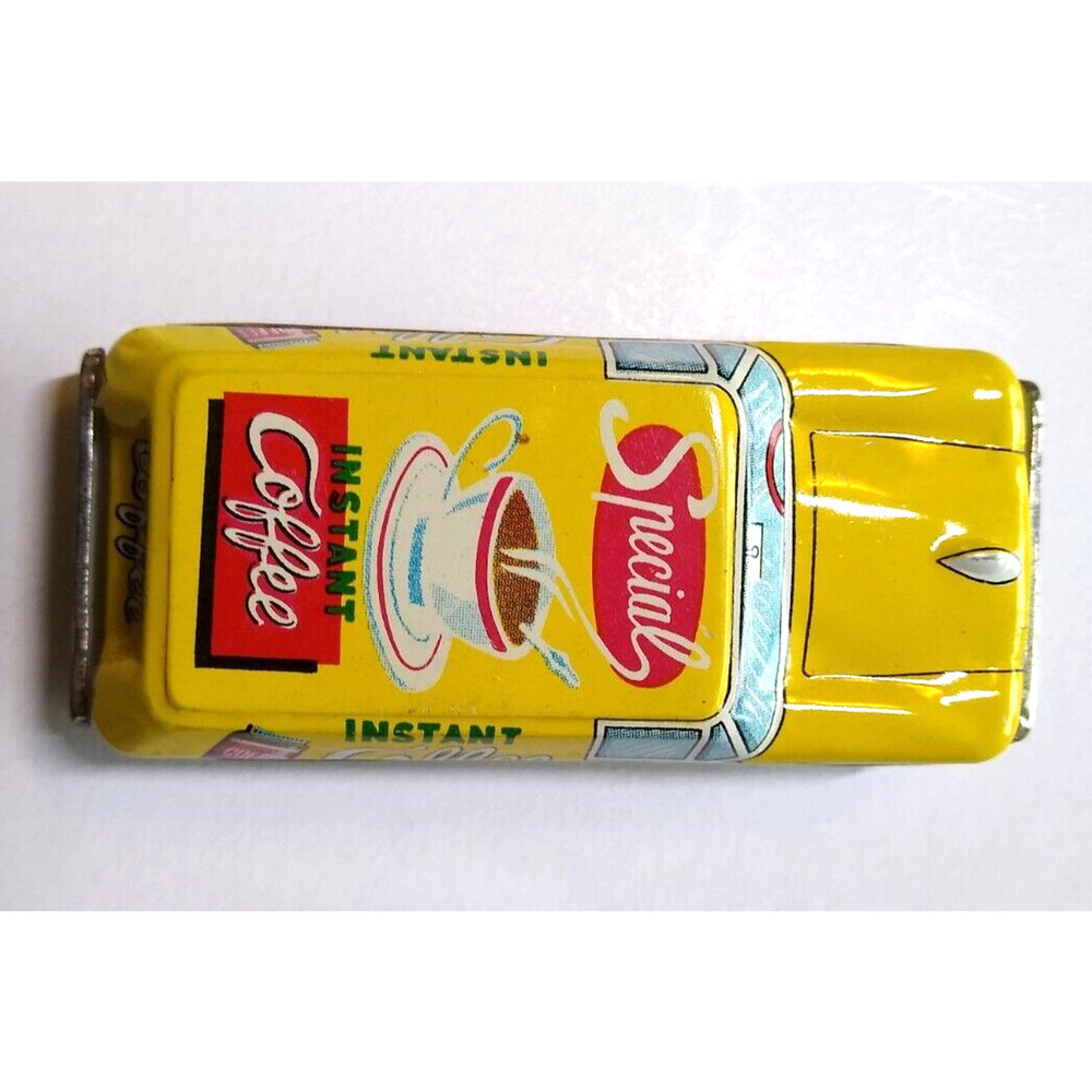 Tin Litho Friction Toy Instant Coffee Car Japan Automobile Works Cup & Saucer
